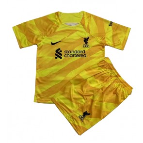 Maillot de foot Liverpool Gardien de but Domicile enfant 2023-24 Manches Courte (+ pantalon court)